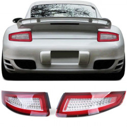 RACES LED stražnja svjetla (LED Bar) za Porsche 911 997 Coupe Cabrio 04-08, crveno-prozirna