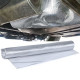 Samoljepljiva toplinska izolacija Toplinska zaštita ispuha mat aluminij samoljepljiva keramika 1.8mm 20cmx30cm 500°C | race-shop.hr