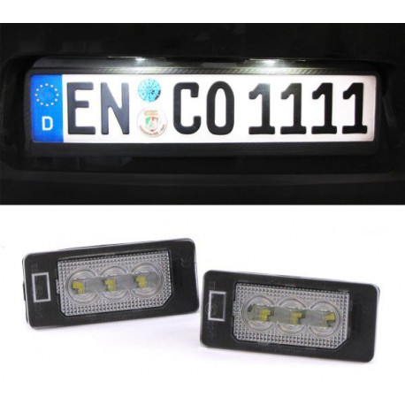 Rasvjeta LED bijelo svjetlo registarske pločice Visoka snaga 6000K odgovara za BMW 1 Series E82 Coupe 07-11 | race-shop.hr