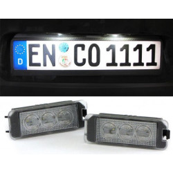LED bijelo svjetlo registarske pločice Visoka snaga bijelo 6000K za VW Amarok ab Bj. 2010