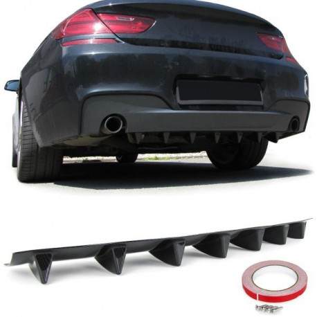 Body kit i vizualni dodaci Univerzalni stražnji difuzor za Stražnji branik sa 7 peraja Carbon izgled | race-shop.hr