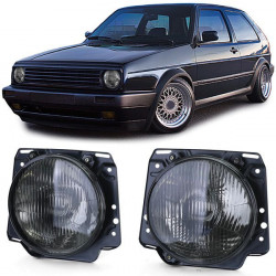 Farovi H4 Crni Smoke za VW Golf 2 83-91