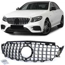 RACES maska (Sport) za Mercedes E Class W213 S213 16-20, sjajni crni krom