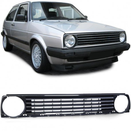Body kit i vizualni dodaci Rešetka hladnjaka bez amblema crni krom za VW Golf 2 83-91 | race-shop.hr