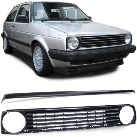 Body kit i vizualni dodaci RACES maska za VW Golf 2 83-91, crni krom | race-shop.hr