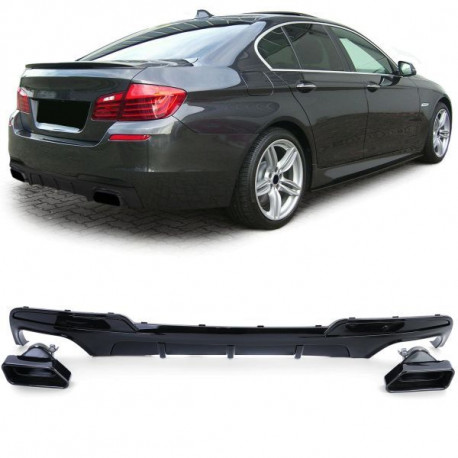Body kit i vizualni dodaci RACES stražnji difuzor (Performance) za BMW F10 F11 10-17, crna | race-shop.hr