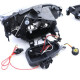 Rasvjeta Farovi crni prozirni H7 + adapter za Peugeot 206 svi modeli od 98 | race-shop.hr