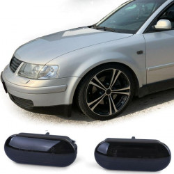 Dinamički LED bočni žmigavci crni za VW Passat 3B Polo 6N 9N Sharan Vento