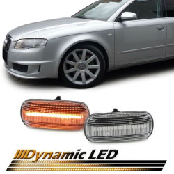 Dinamički LED bočni žmigavci prozirni za Audi A4 B6 B7 TT 8J A3 8P A6 C5 A8 D3