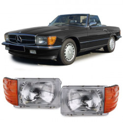 Farovi s LWR kompletan set za Mercedes SL R107 SLC C107