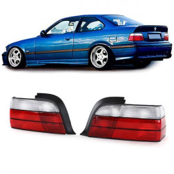 RACES stražnja svjetla za BMW 3 Series E36 Coupe Convertible M3 90-99, crveno-bijela