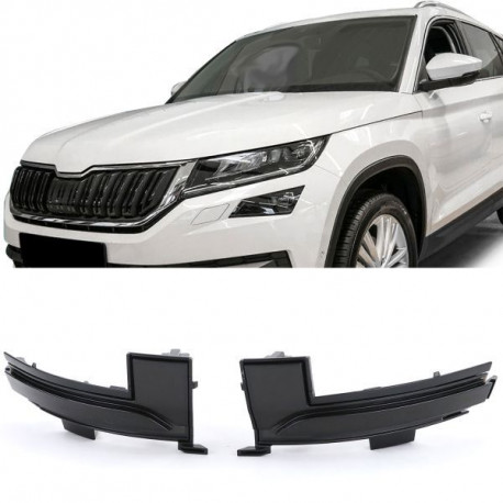 Farovi i rasvjeta RACES žmigavci u retrovizoru za Skoda Kodiaq 16- Karoq 17, crno-dimljena | race-shop.hr
