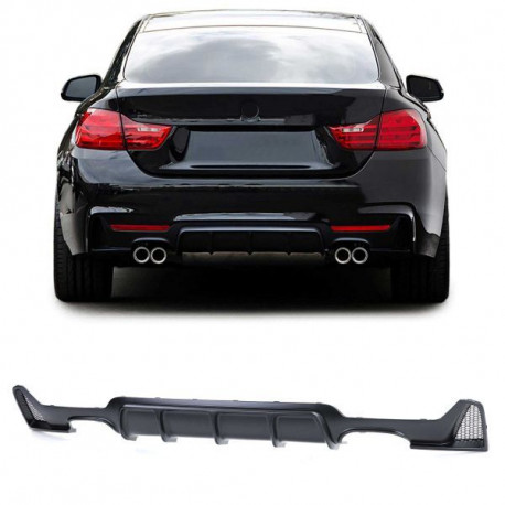 Body kit i vizualni dodaci stražnji difuzor performance Mat dvostruka cijev odgovara za 4 series BMW F32 F33 F36 | race-shop.hr