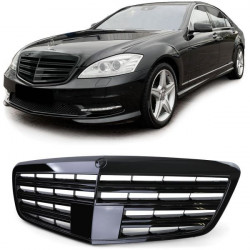 Sportska rešetka crni sjaj za Mercedes S Class W221 bez Distronica 09-13
