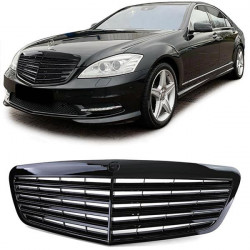 Sportska rešetka crni sjaj za Mercedes S Class W221 bez Distronica 09-13