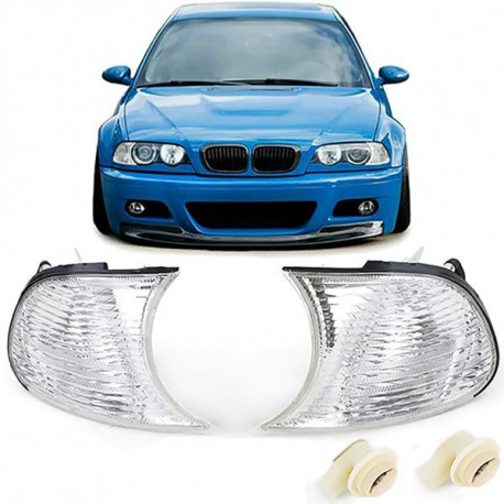 Farovi i rasvjeta Žmigavci kristal bijeli par odgovara BMW 3 Series E46 Coupe Convertible 98-01 | race-shop.hr