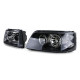 Farovi i rasvjeta prozirni far H7 H1 crni s LWR motor par za VW Bus T5 03-09 | race-shop.hr