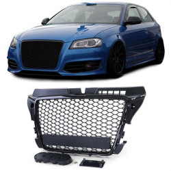 RACES maska (Honeycomb Sport) za Audi A3 8P 08-12, mat crna