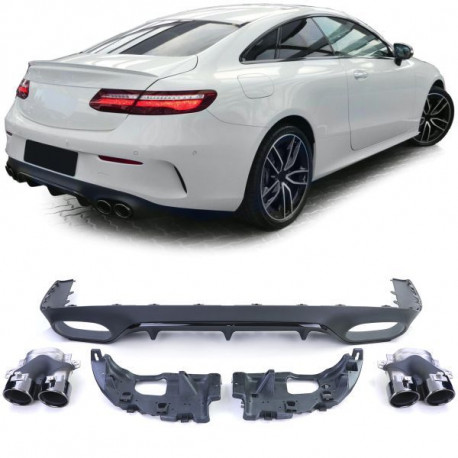 Body kit i vizualni dodaci RACES stražnji difuzor (Sport) za Mercedes E Coupe C238 with AMG Line | race-shop.hr