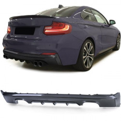 stražnji difuzor performance carbon dvostruka cijev odgovara za BMW 2 series F22 F23