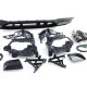 Body kit i vizualni dodaci RACES stražnji difuzor (Sport) za Mercedes A Class W177 from 18, crna | race-shop.hr