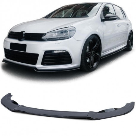 Body kit i vizualni dodaci RACES prednji lip (Performance) za Golf 6 09-12 with R20 bumper, sjajna crna | race-shop.hr
