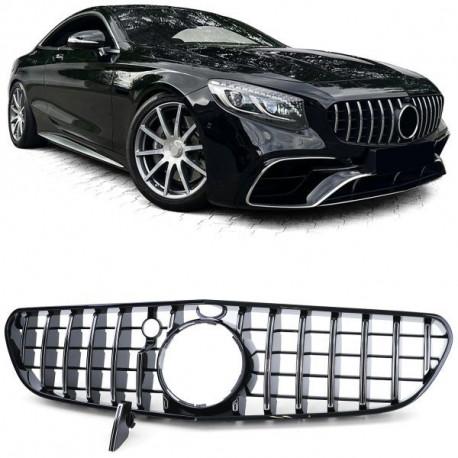 Body kit i vizualni dodaci Sportska rešetka crni krom za Mercedes S63 Coupe C217 Convertible A217 14-17 | race-shop.hr
