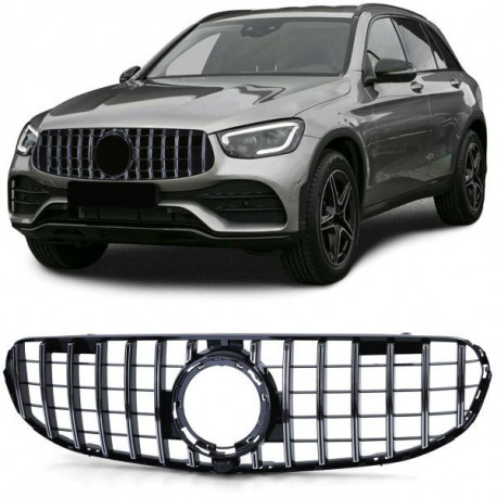 Body kit i vizualni dodaci RACES maska (Sport) za Mercedes GLC X253 SUV without sports package from 20, crni krom | race-shop.hr
