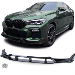Lip prednjeg spojlera performance tip 2 crni sjaj za BMW X6 G06 od 19