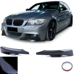 Razdjelnik kutova prednjeg spojlera crni sjaj za BMW 3 Series E90 E91 08-12