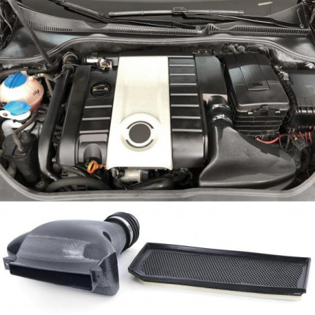 Sportski usis Zračni filter Airbox Ulaz zraka Carbon izgled Ram Air za VW Golf 5 2.0 GTI 03-08 | race-shop.hr