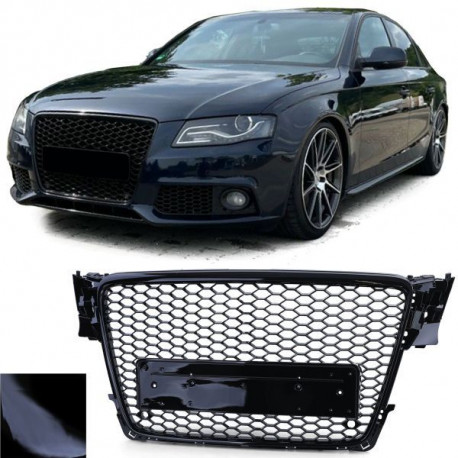 Body kit i vizualni dodaci Sportska rešetka bez amblema crni sjaj za Audi A4 B8 8K 07-11 | race-shop.hr