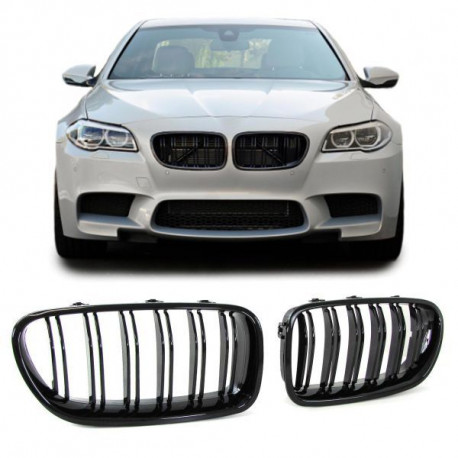 Body kit i vizualni dodaci RACES maska (Sport Double Bar) za BMW 5 Series F10 F11 10-17, sjajna | race-shop.hr