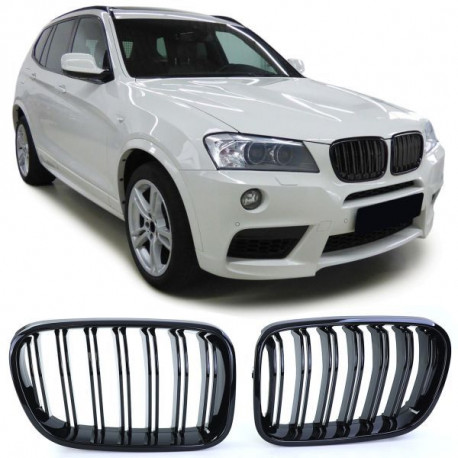 Body kit i vizualni dodaci Sportska rešetka duple letvice performance sjaj za BMW X3 F25 10-14 | race-shop.hr
