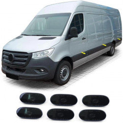 LED bočni žmigavci crni 6 komada za Mercedes Sprinter B906 06-16 907 910 od 18