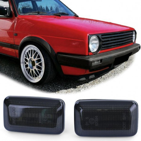 Farovi i rasvjeta RACES LED bočni žmigavci za VW Golf 1 + 2 Jetta 2 Polo 3 Corrado, crna | race-shop.hr