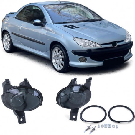 Farovi i rasvjeta Svjetla za maglu H1 crna par za Peugeot 206 od 98 + 206 CC od 00 | race-shop.hr