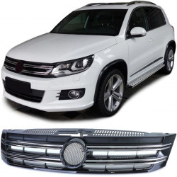 Rešetka hladnjaka crni sjaj Sportska rešetka krom za VW Tiguan 5N Facelift 11-18