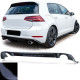 Body kit i vizualni dodaci Sportski stražnji difuzor jednostruka cijev s obje strane crni sjaj za VW Golf 7 GTI 17-21 | race-shop.hr