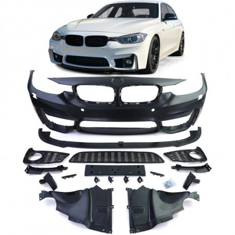Body kit i vizualni dodaci Sportski Prednji branik + lip branika za BMW 3 Series F30 F31 F80 11-19 | race-shop.hr
