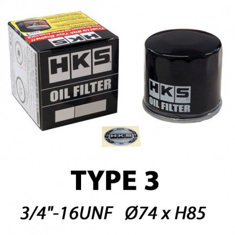 Filteri ulja HKS Tip 3 Filter ulja 3/4-16 UNF (Toyota 1JZ and 2JZ, Lexus) | race-shop.hr