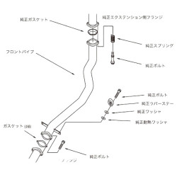 HKS Downpipe za Mitsubishi Lancer Evo 8