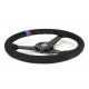 Volani Sportski volan s 3 kraka NRG M3-Style, 350mm, alcantara, 38mm uvlačenje, crna/plava | race-shop.hr