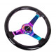 Volani Sportski volan s 3 kraka NRG, 350mm, drvo, galaxy efekt, 75mm uvlačenje, crna/neon/braon | race-shop.hr