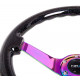 Volani Sportski volan s 3 kraka NRG, 350mm, drvo, galaxy efekt, 75mm uvlačenje, crna/neon/braon | race-shop.hr