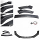 Body kit i vizualni dodaci RACES prednji lip za Honda Civic (2016-18), sjajna crna | race-shop.hr