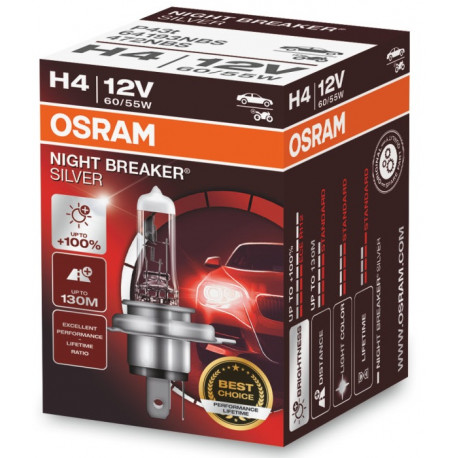 Žarulje i xenon svjetla Osram halogene žarulje NIGHT BREAKER SILVER H4 (1kom) | race-shop.hr
