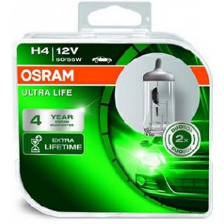 Žarulje i xenon svjetla Osram halogene žarulje ULTRA LIFE H4 (2 kom) | race-shop.hr