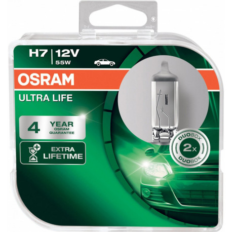 Žarulje i xenon svjetla Osram halogene žarulje ULTRA LIFE H7 (2 kom) | race-shop.hr