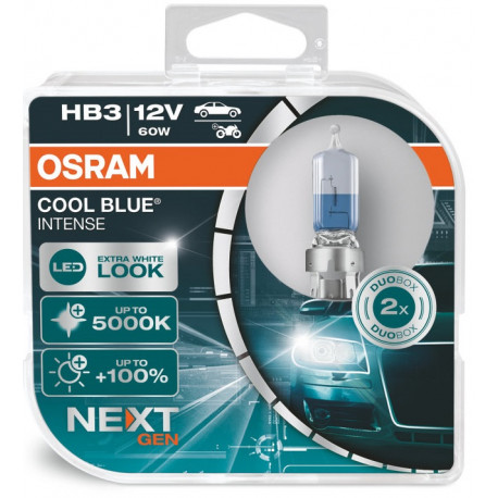 Žarulje i xenon svjetla Osram halogene žarulje COOL BLUE INTENSE (NEXT GEN) HB3 (2 kom) | race-shop.hr